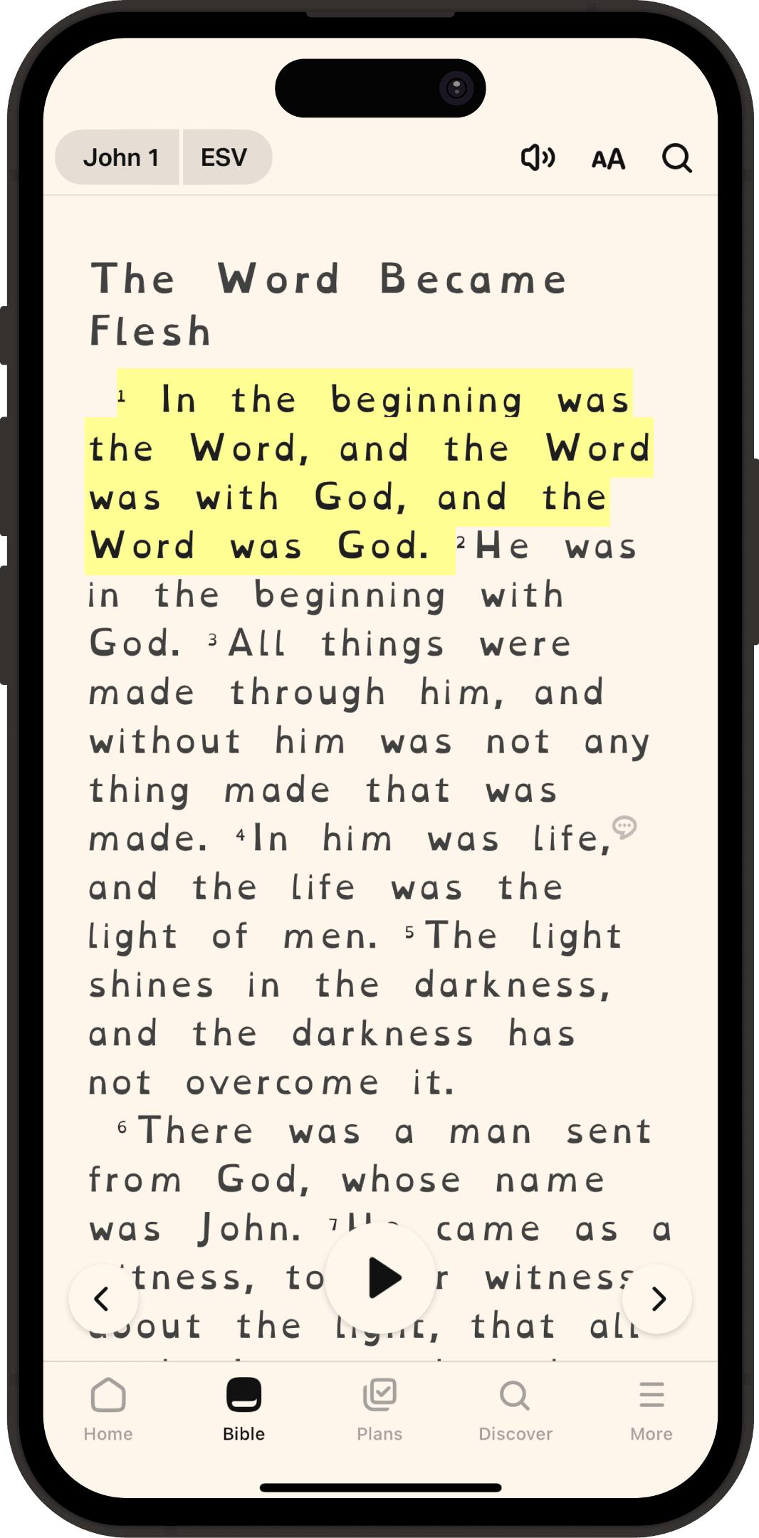 Dyslexia font in Bible App